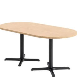 KFI Seating Mode Racetrack Cafe Table w/ Black X-Base^ Cafe Tables|Café