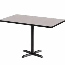 KFI Seating Mode Rectangular Cafe Table w/ Black X Base^ Cafe Tables|Café