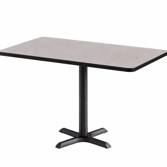 KFI Seating Mode Rectangular Cafe Table w/ Black X Base^ Cafe Tables|Café