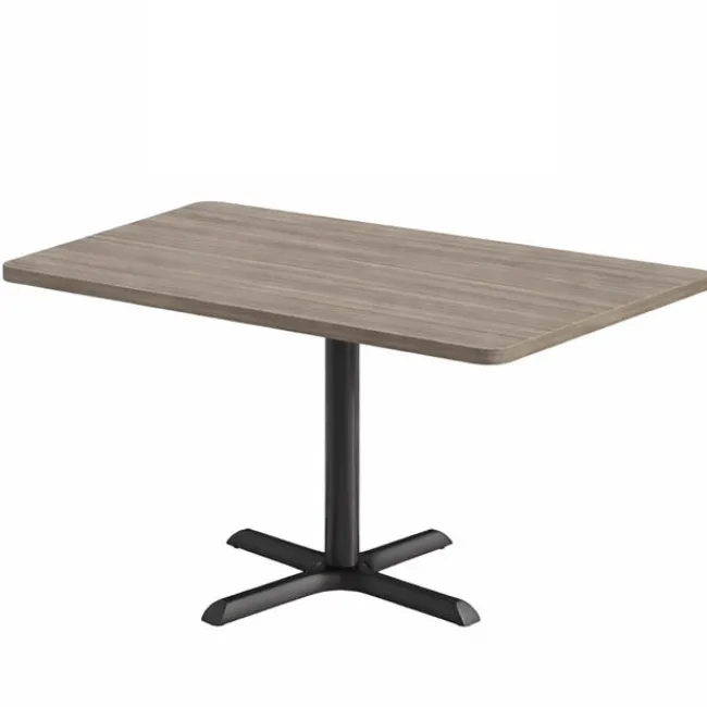 KFI Seating Mode Rectangular Cafe Table w/ Black X Base^ Cafe Tables|Café