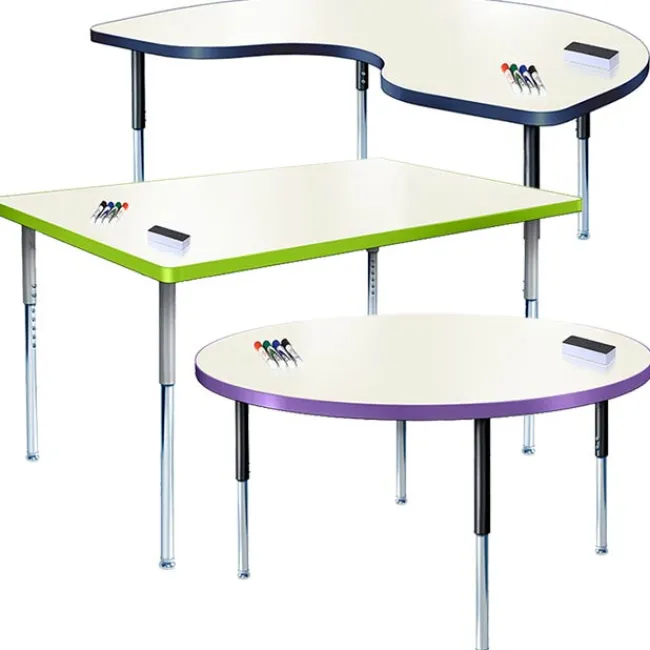 Allied Modern Classic Dry Erase MarkerBoard Tables^ Dry Erase