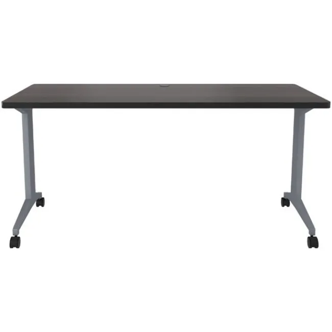 Hirsh Industries Modern Teacher T-Leg Table Desk w/ Casters - 60” W x 24” D^ Teacher Desks|Instructor Desks