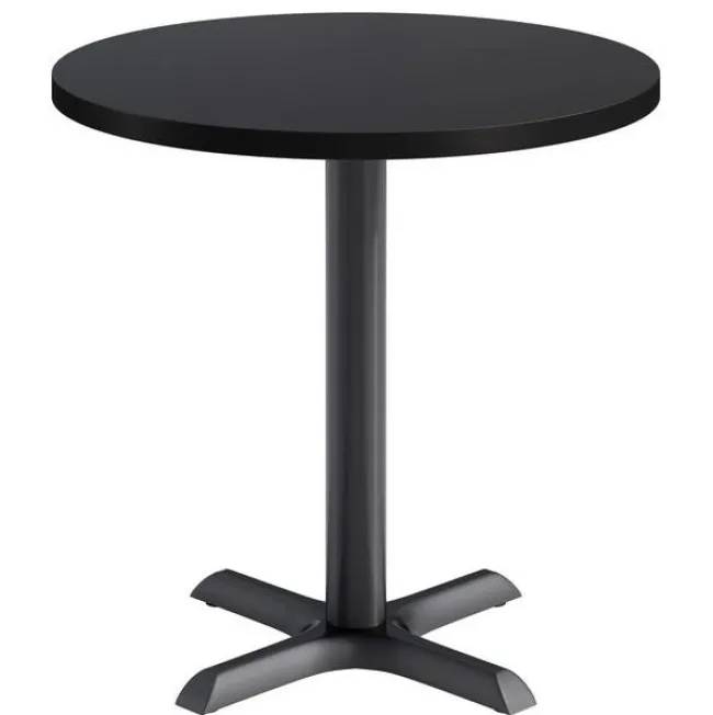 KFI Seating Mode Round Cafe Table w/ Black X-Base^ Cafe Tables|Café