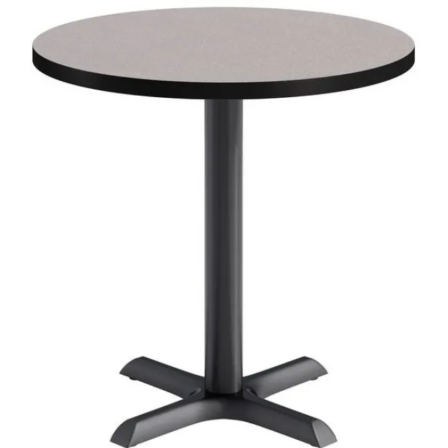 KFI Seating Mode Round Cafe Table w/ Black X-Base^ Cafe Tables|Café