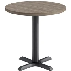 KFI Seating Mode Round Cafe Table w/ Black X-Base^ Cafe Tables|Café