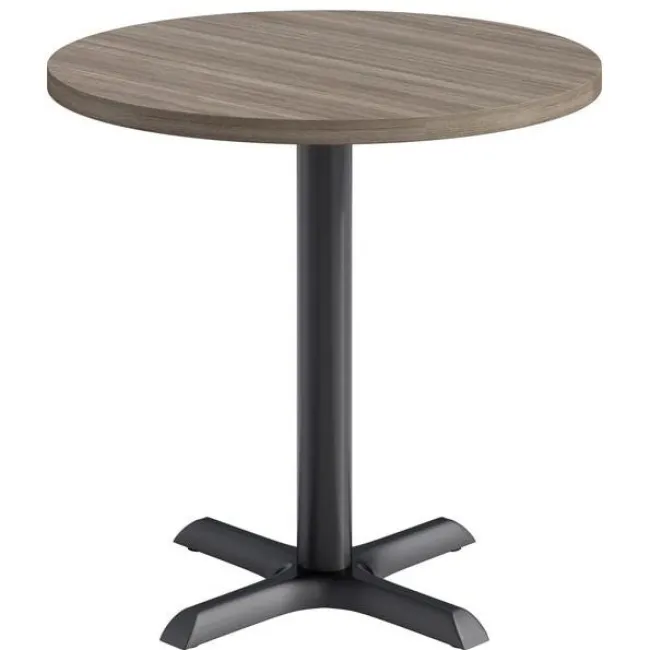 KFI Seating Mode Round Cafe Table w/ Black X-Base^ Cafe Tables|Café