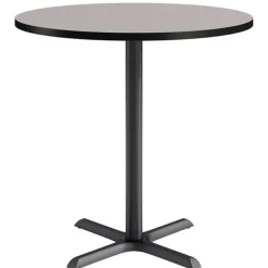 KFI Seating Mode Round Counter Height Cafe Table w/ Black X-Base^ Cafe Tables|Café