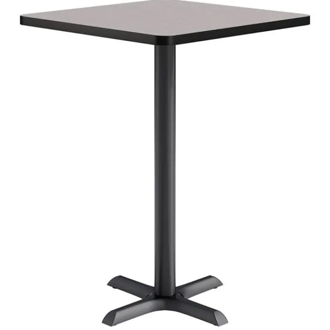 KFI Seating Mode Square Bar Height Cafe Table w/ Black X Base^ Cafe Tables|Café