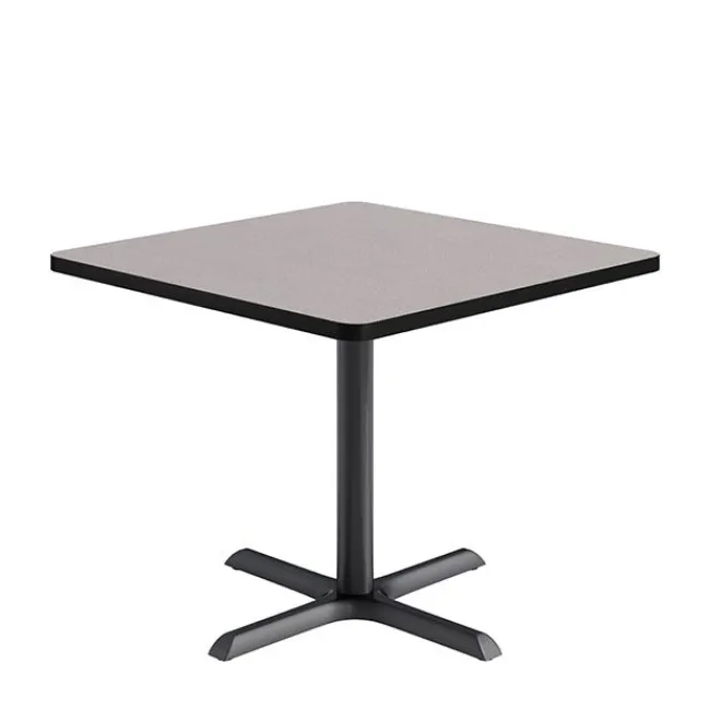 KFI Seating Mode Square Cafe Table w/ Black X-Base by KFI^ Cafe Tables|Café