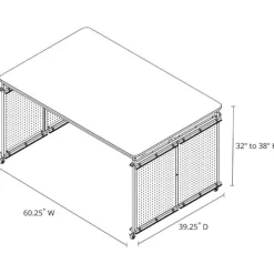 Luxor Modular Makerspace Table^ Makerspace & Shop