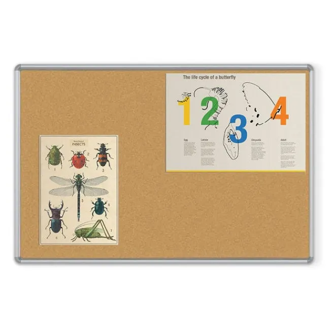 Best-Rite Natural Add-Cork Tackboard w/ Presidential Trim^ Bulletin Boards