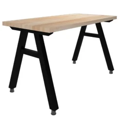 Diversified Spaces Natural Butcher Block A-Frame Tables^ Makerspace & Shop