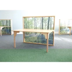 Whitney Brothers Nature View Serenity Table w/ Privacy Screen^ Wood Tables