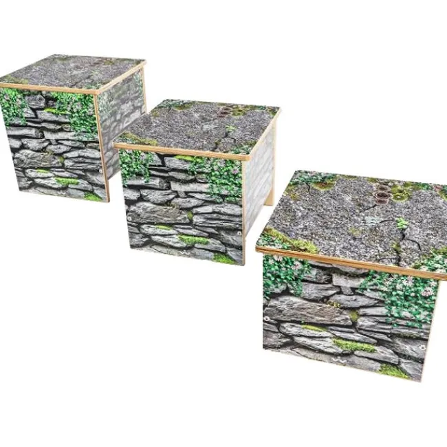 Whitney Brothers Nature View Small Stone Wall Benches^ Benches