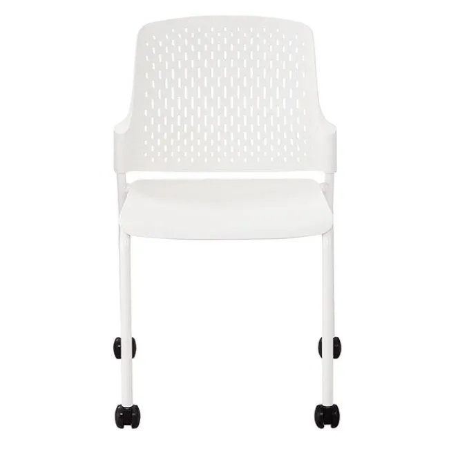 Safco Products Next Series Stack Chairs w/ Casters (Set of 4)^ Church|Plastic Stacking Chairs