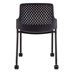 Safco Products Next Series Stack Chairs w/ Casters (Set of 4)^ Church|Plastic Stacking Chairs