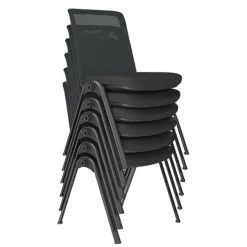 N9NE Node Stackable Guest Chair^ Padded Stack Chairs