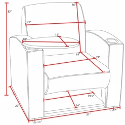 Regency Office Products Nova Tablet Arm Chair^ Reception & Waiting Room|Soft Seating