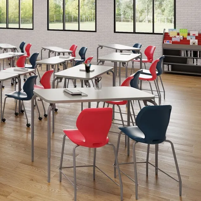 Smith System Numbers High Range Two-Student Desks^ Two Student Desks