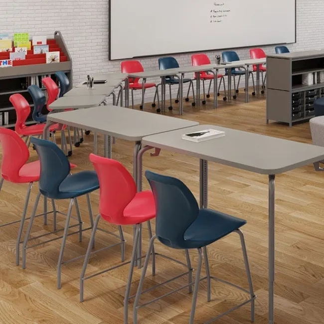 Smith System Numbers High Range Two-Student Desks^ Two Student Desks