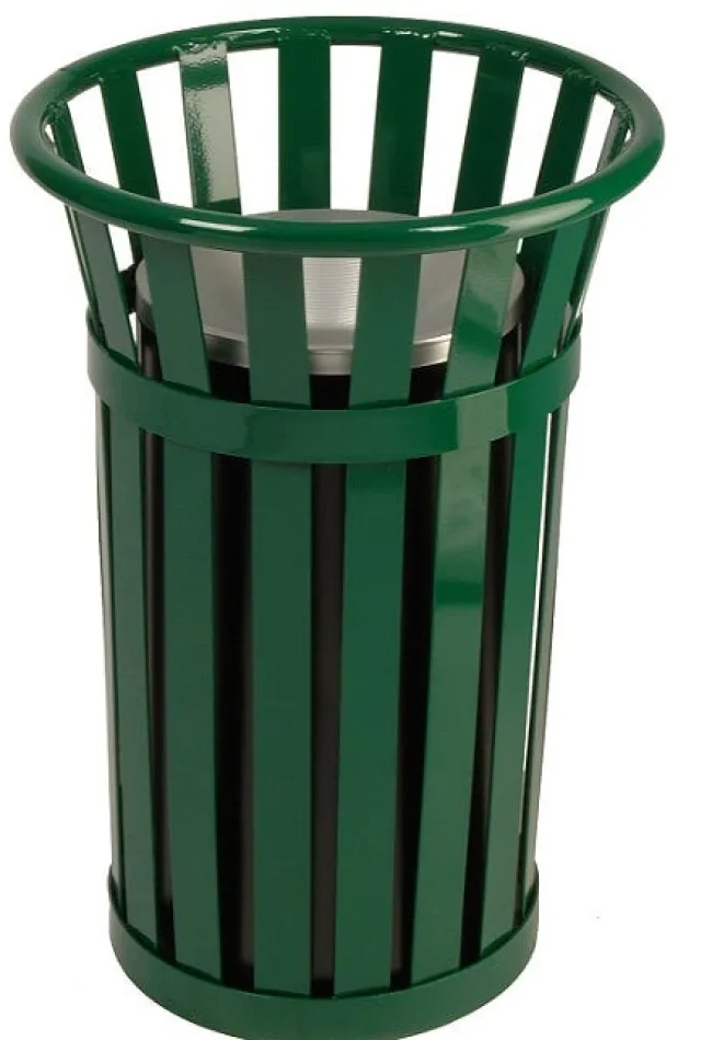 Witt Industries Oakley Collection Slatted Urn Basket^ Trash & Recycling Bins