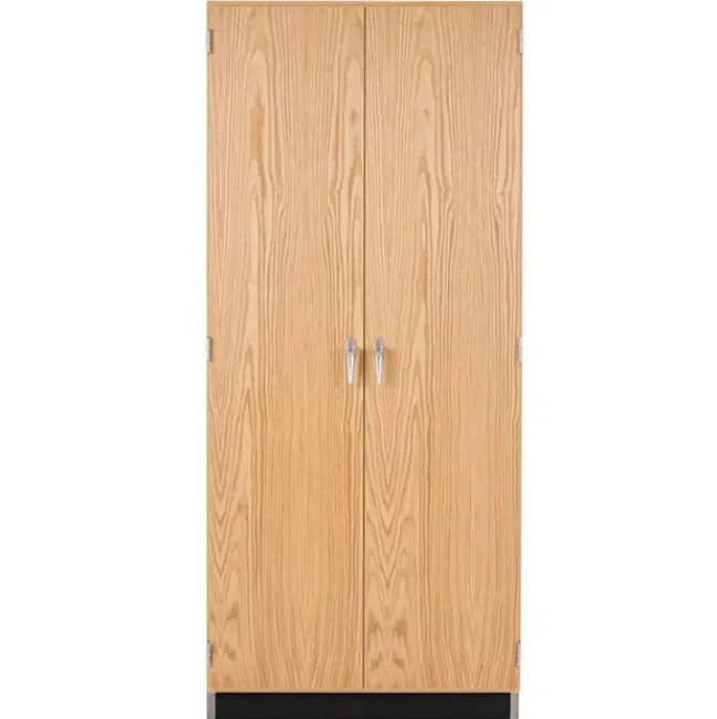 Diversified Spaces Oak Wardrobe Cabinet^ Lab Storage|Tall Cabinets