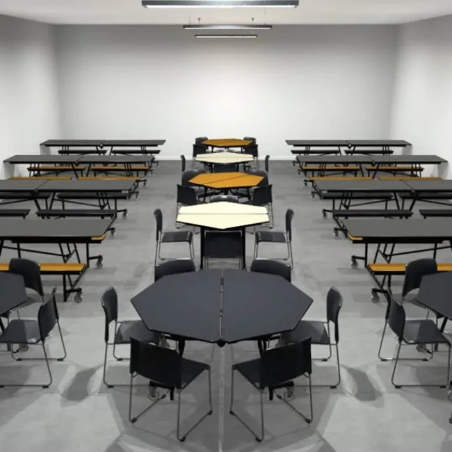 National Public Seating Octagon Mobile Tables^ Cafeteria|Cafeteria Tables