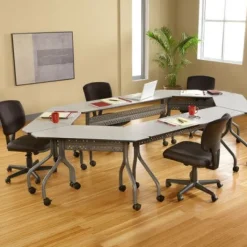 Iceberg OfficeWorks Mobile Training Table - 18'' x 60''^ Training & Seminar