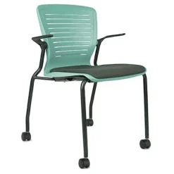 Office Master OM5 Active Guest Mobile Stacker Chairs^ Plastic Stacking Chairs|Padded Stack Chairs