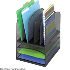 Safco Products Onyx Compact 8 File Desk Organizer^ Office Desks|Mailroom & Sorters