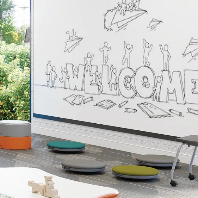 Smith System Oodle Floor Cushion with Rocker Base^ Floor Seating|Active Seating