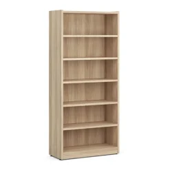 OfficeSource OS Laminate Bookcase w/ 6 Shelves (71" H)^ Bookcases