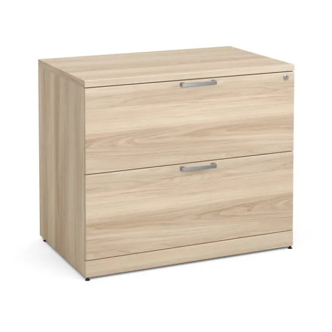 OfficeSource OS Laminate Bow Front U-Shape Desk Suite w/ Deluxe Full Pedestal & 2 Drawer Lateral File^ Office Suites