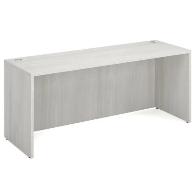 OfficeSource OS Laminate Bow Front U-Shape Desk Suite w/ Deluxe Full Pedestal & 2 Drawer Lateral File^ Office Suites