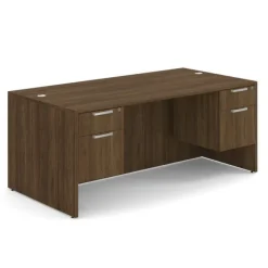 OfficeSource OS Laminate Desk W/ Double Hanging Pedestals (71" X 36")^ Teacher Desks|Instructor Desks