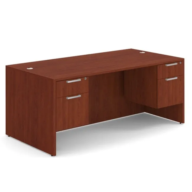 OfficeSource OS Laminate Desk W/ Double Hanging Pedestals (71" X 36")^ Teacher Desks|Instructor Desks