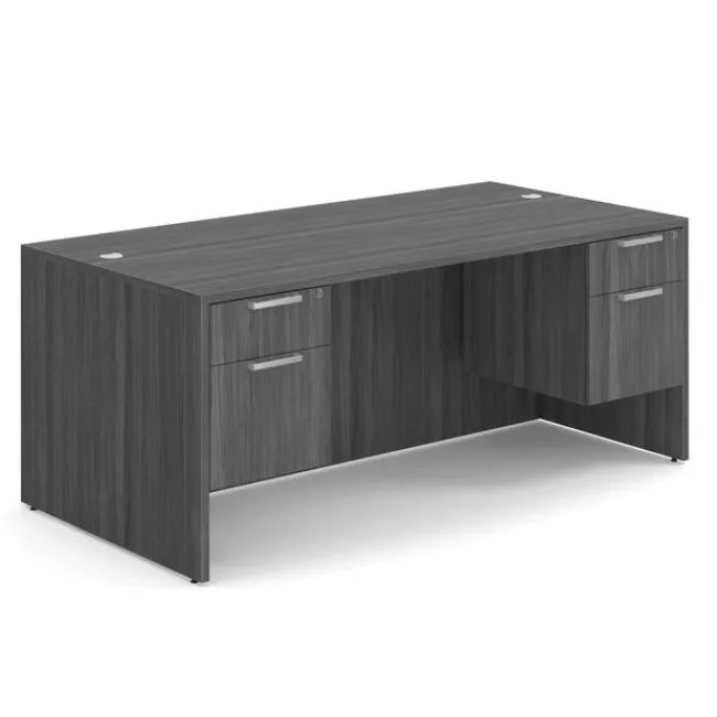 OfficeSource OS Laminate Desk W/ Double Hanging Pedestals (71" X 36")^ Teacher Desks|Instructor Desks