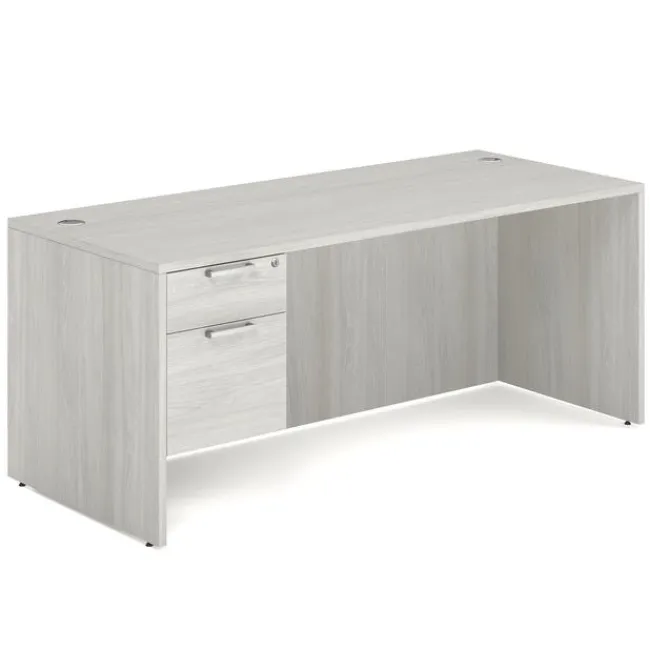 OfficeSource OS Laminate Desk W/ Single Hanging Pedestal (71" X 30")^ Teacher Desks|Instructor Desks