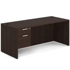 OfficeSource OS Laminate Desk W/ Single Hanging Pedestal (71