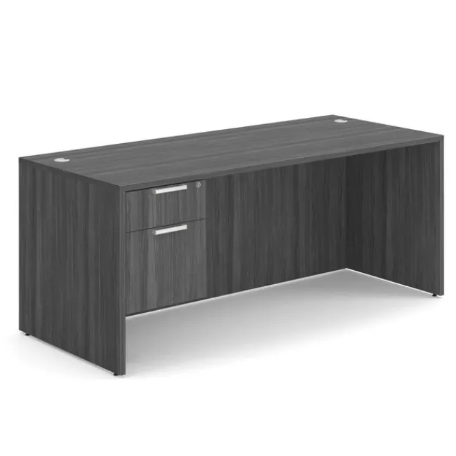 OfficeSource OS Laminate Desk W/ Single Hanging Pedestal (71" X 30")^ Teacher Desks|Instructor Desks