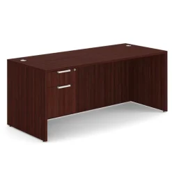 OfficeSource OS Laminate Desk W/ Single Hanging Pedestal (71
