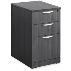 OfficeSource OS Laminate 3 Drawer Mobile File Pedestal, Box/Box/File^ File Cabinets
