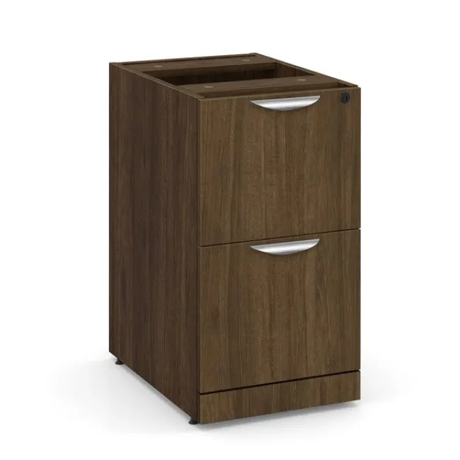 OfficeSource OS Laminate Pair of Two Desks with Hutch Storage^ Office Suites