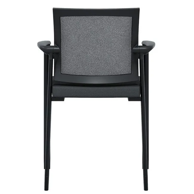 OfficeSource Oslo Mesh Back Stacking Guest Chair^ Reception & Waiting Room|Padded Stack Chairs