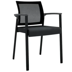 OfficeSource Oslo Mesh Back Stacking Guest Chair^ Reception & Waiting Room|Padded Stack Chairs