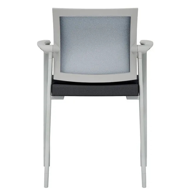 OfficeSource Oslo Mesh Back Stacking Guest Chair^ Reception & Waiting Room|Padded Stack Chairs