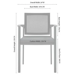 OfficeSource Oslo Mesh Back Stacking Guest Chair^ Reception & Waiting Room|Padded Stack Chairs