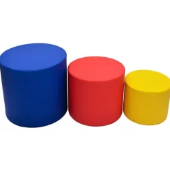 Childrens Factory Ottoman Trio Stool Set^ Flexible Seating