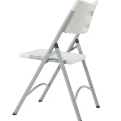 National Public Seating Package One 18'' x 96'' Plastic Folding Seminar Table & Four Plastic Folding Chairs^ Training & Seminar|Folding Chairs