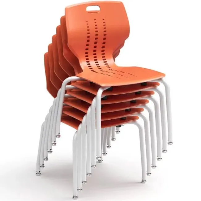 Paragon Package Set - 4 A&D Crossfit Flip-Top Adjustable Height Tables w/ 6 Emoji Chairs^ Dry Erase|Activity Table & Chair Packages